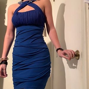 Tight ruffled mid dress!